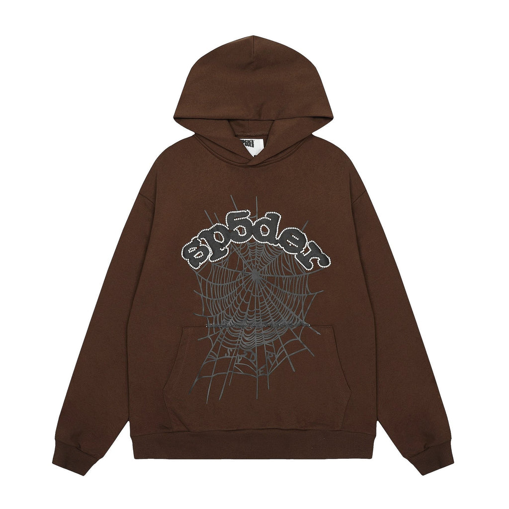 Sp5der Spiderweb Graphic Pullover Hoodie — hero