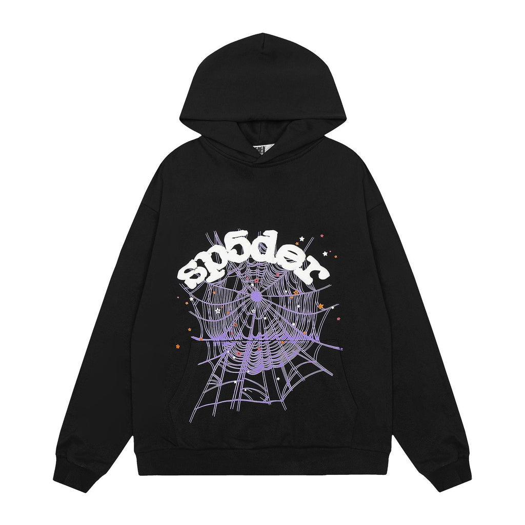 Sp5der Spiderweb Graphic Pullover Hoodie — hero