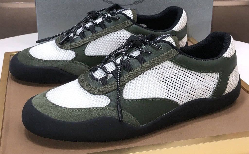 Prada Mesh Panel Low-Top Sneakers — front