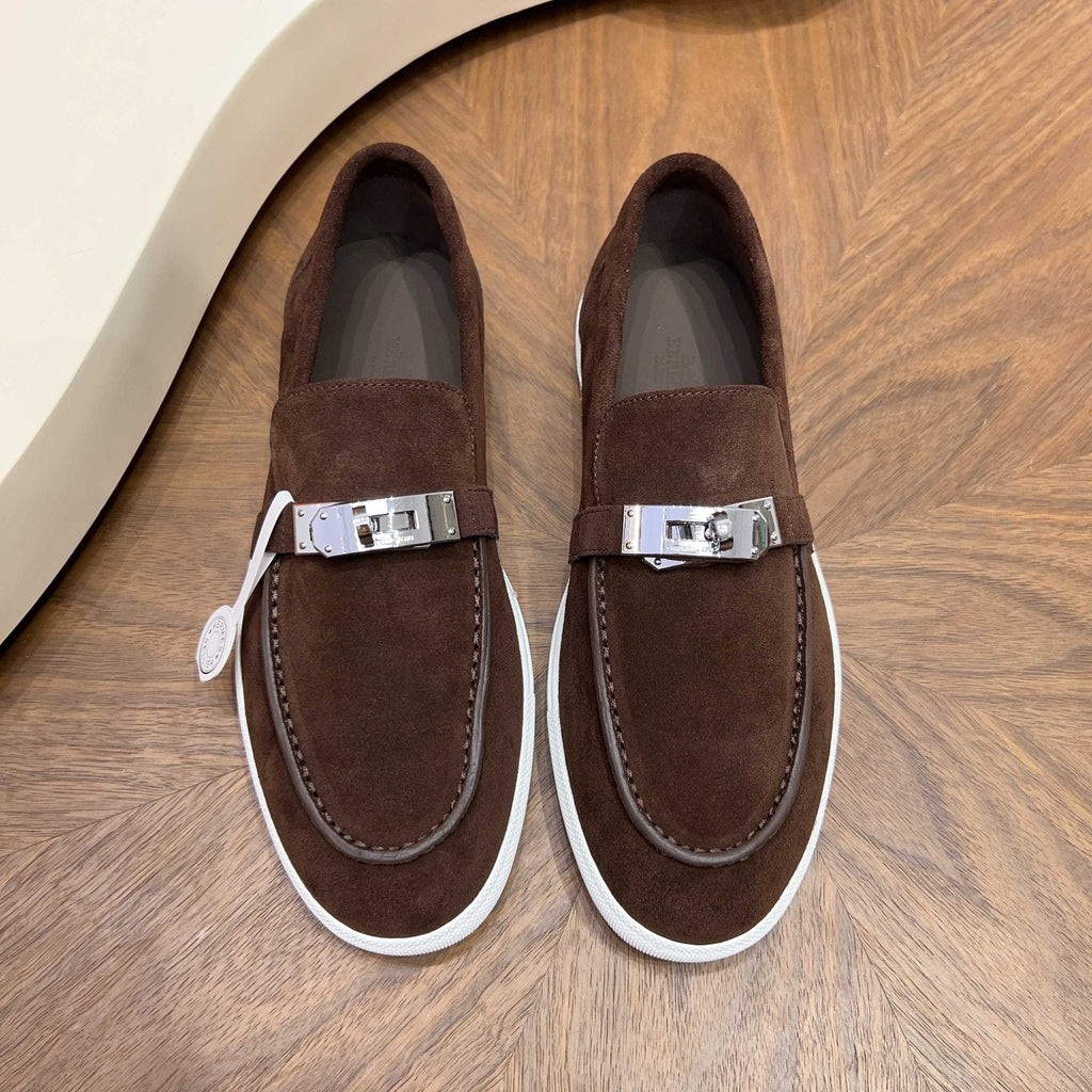 Men’s Textured Bar Loafers — front