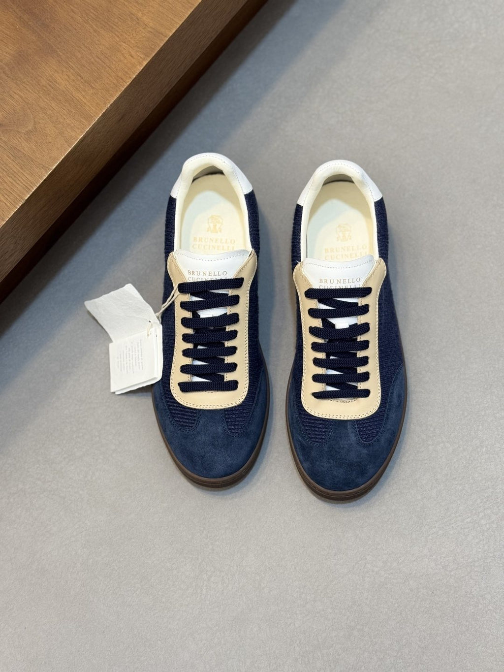 Brunello Cucinelli Low-Top Suede Sneakers — front