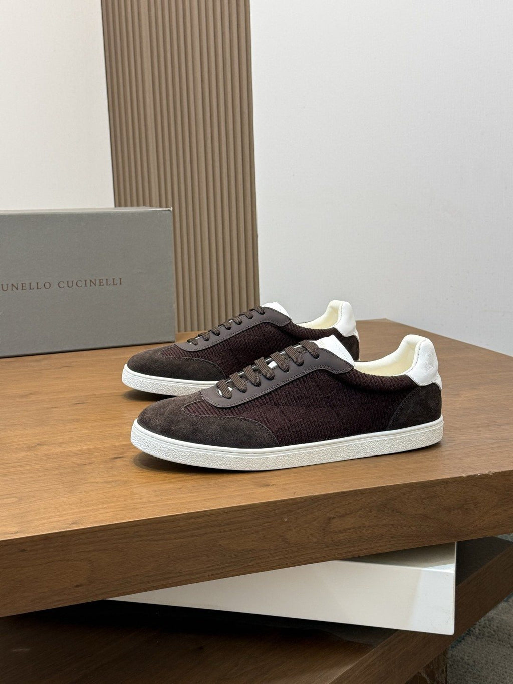 Brunello Cucinelli Low-Top Suede Sneakers — front